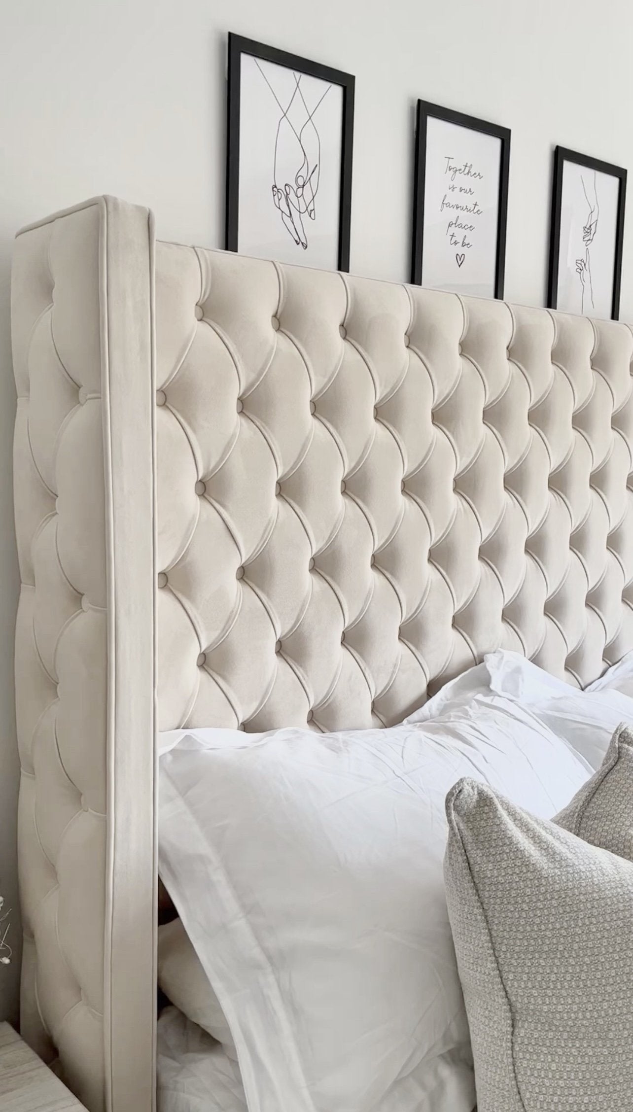 Bristol Bedframe Headboard Side View