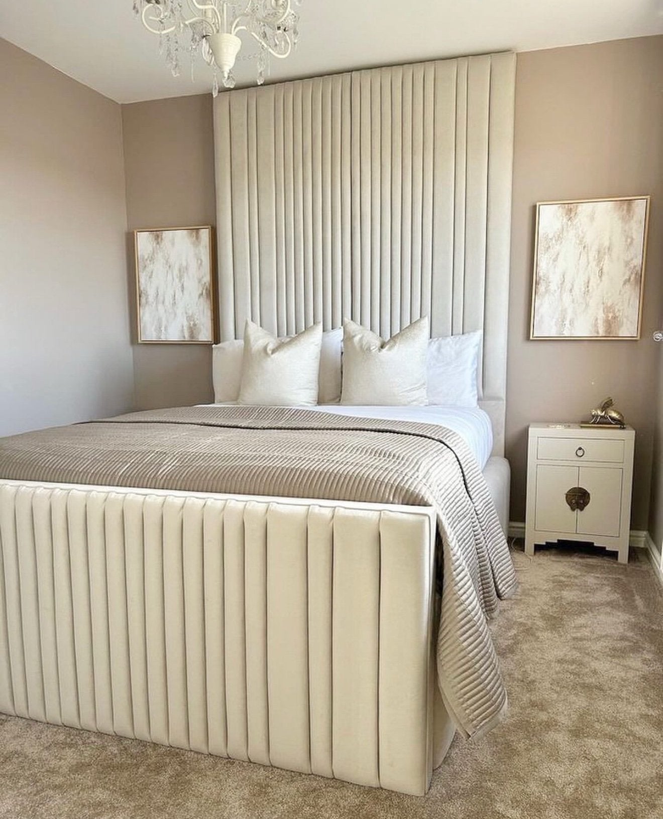 Somerset Bedframe Full Setup Front Side Corner View