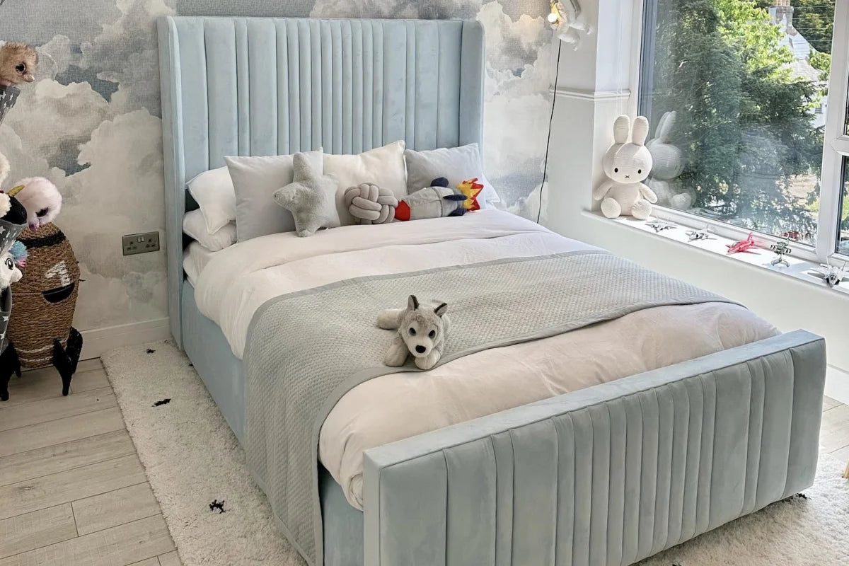 Edinburgh Bedframe Full Setup Side top View