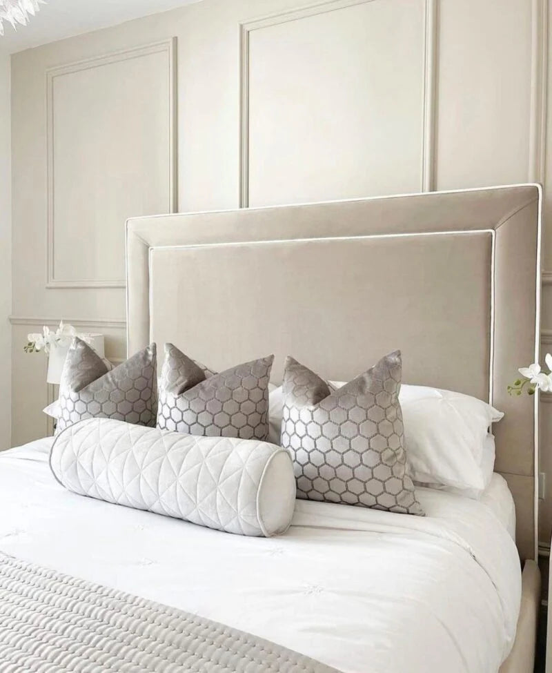 Langley Bedframe Full Setup Headboard View