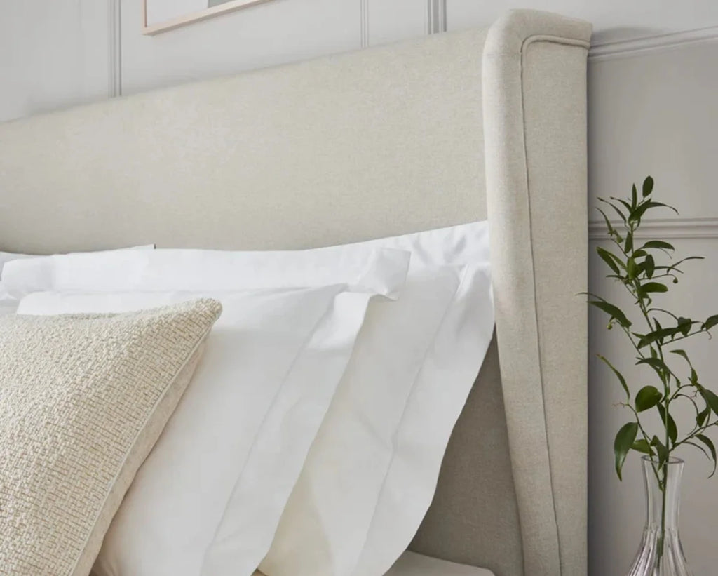 Bridgerton Bedframe Full Setup Headboard Side View