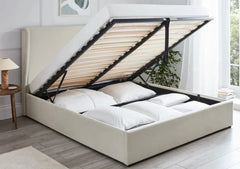 Bridgerton Bedframe Full Setup Storage box opened View