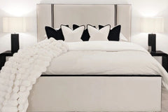 Velveta Noir Contrast Bed Full Setup Front View