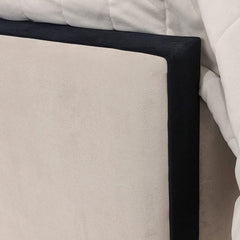 Velveta Noir Contrast Bed Footboard Zoomed 