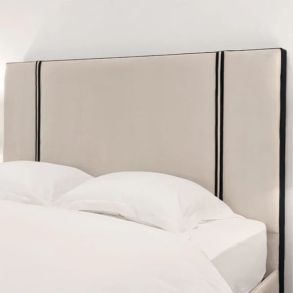 Velveta Noir Contrast Bed Headboard 