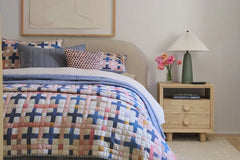 Clifton Bedframe Full Setup Front Half Bed View